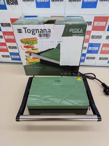 Tostadora mini grill con termostato, verde salvia Tognana Iridea